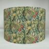 Golden Lily Drum lampshade with a white lining by Fait par Moi