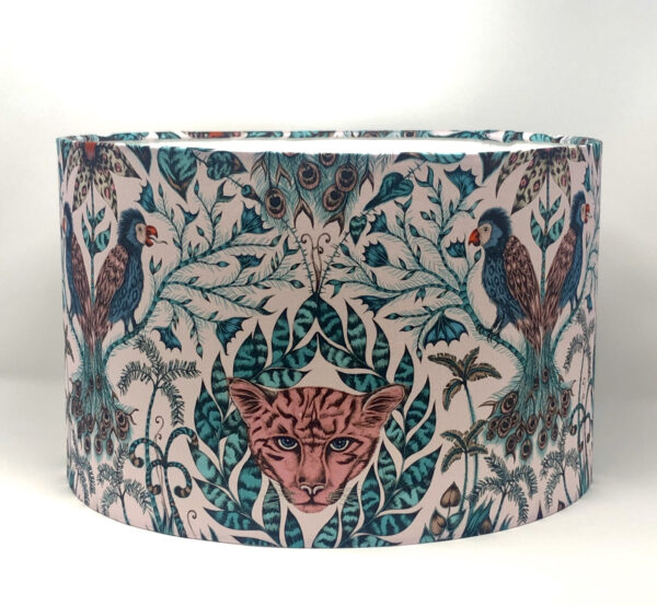 Emma J Shipley Pink Amazon Leopard drum lampshade by Fait par Moi
