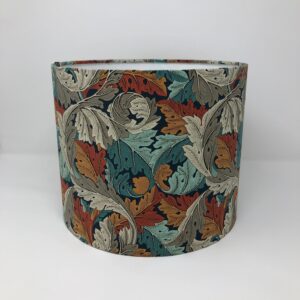 Acanthus drum lampshade in a William Morris design by Fait par Moi 2