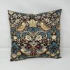 William Morris Strawberry Thief cushion (teal & brown) by Fait par Moi