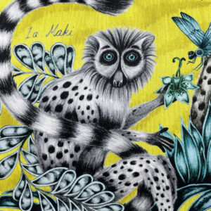 Emma J Shipley Lemur design cushion 3 by Fait par Moi