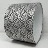 Zellige charcoal drum lampshade handmade by Fait par Moi 4