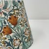William Morris Golden Lily candle clip shades in orange and teal by Fait par Moi 3