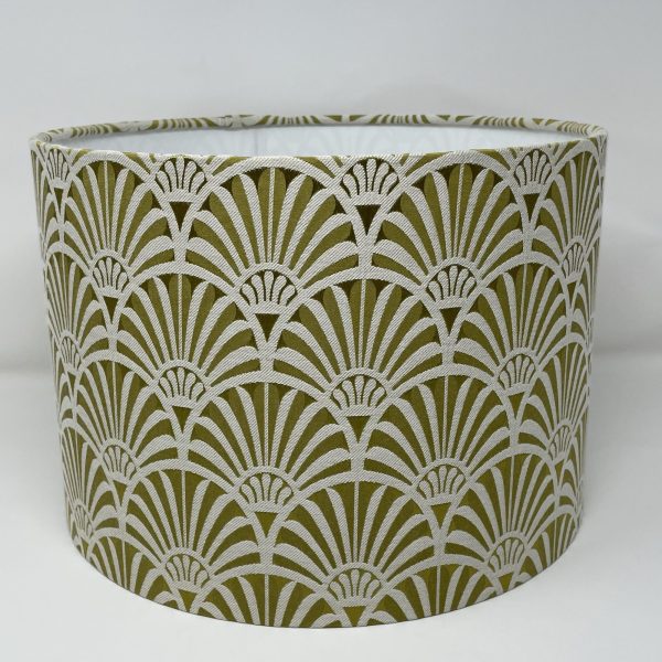 Zellige Mustard drum lampshade handmade by Fait par Moi 3