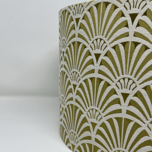 Zellige Mustard drum lampshade handmade by Fait par Moi 4