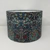 William Morris Blackthorn navy drum lampshade by Fait par Moi