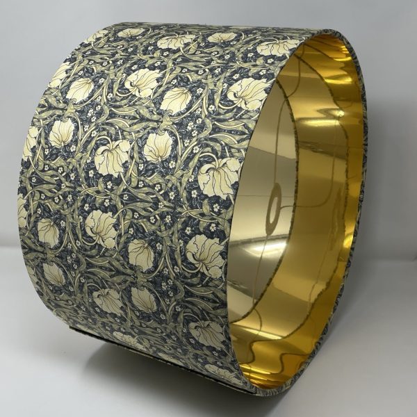 William Morris Pimpernel Navy and Cream Lampshade - Image 2