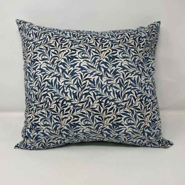 Willow Bough Navy cushion in a William Morris design by Fait par Moi