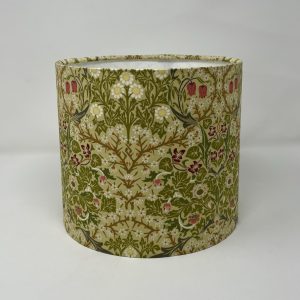 William Morris Blackthorn Gold drum lampshade by Fait par Moi