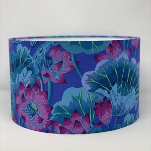 Kaffe Fassett Lake Blossoms drum lampshade by Fait par Moi