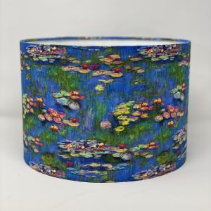 Claude Monet Waterlillies handmade lampshade by Fait par Moi