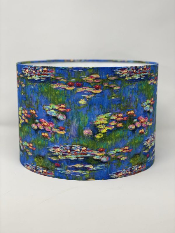 Claude Monet Waterlillies handmade lampshade by Fait par Moi