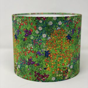 Gustav Klimt Flower Garden drum lampshade by Fait par Moi