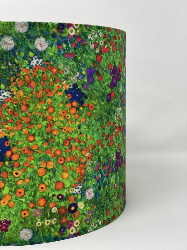 Gustav Klimt Flower Garden drum lampshade by Fait par Moi 2