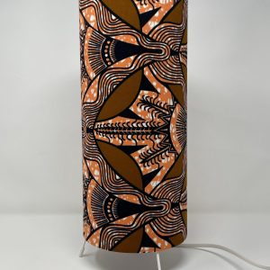FAN African wax Print Table lamp by Fait par Moi