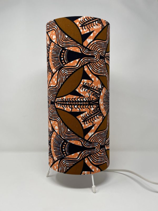 FAN African wax Print Table lamp by Fait par Moi