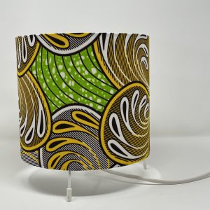 WAVES African Wax Print table lamp by Fait par Moi