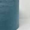 Petrol velvet handmade drum lampshade by Fait par Moi 2