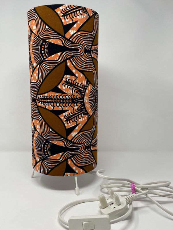 FAN African wax Print Table lamp by Fait par Moi 2