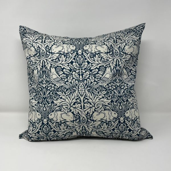 William Morris Brer Rabbit cushion in Navy by Fait par Moi