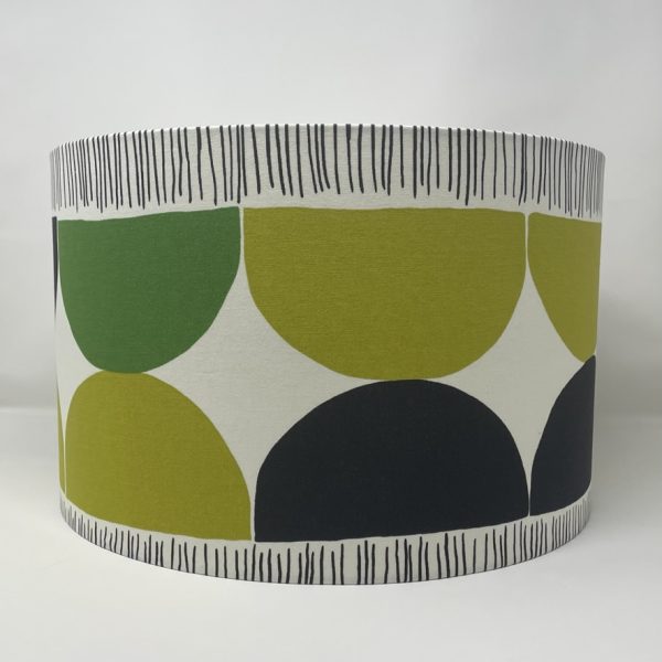 Scion Octant drum lampshade in Green and Black by Fait par Moi 2