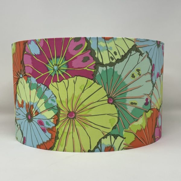 Kaffe Fassett Lotus Leaf designed drum lampshade by Fait par Moi 2