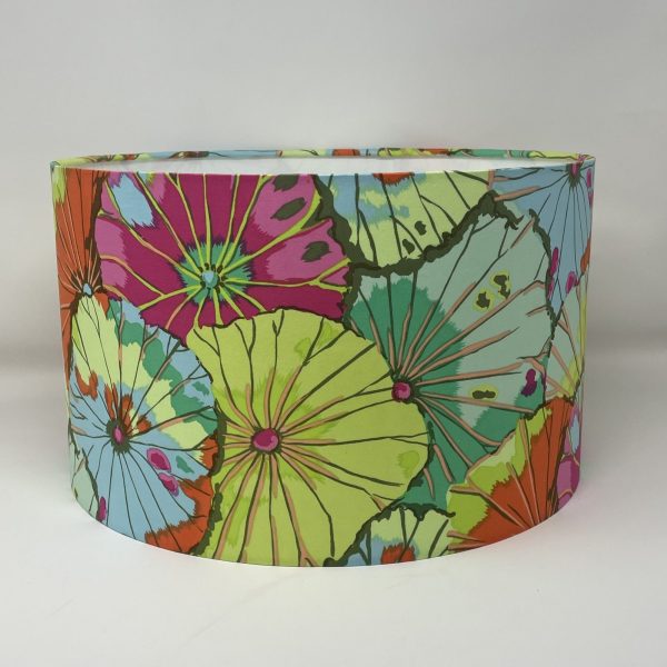 Kaffe Fassett Lotus Leaf designed drum lampshade by Fait par Moi