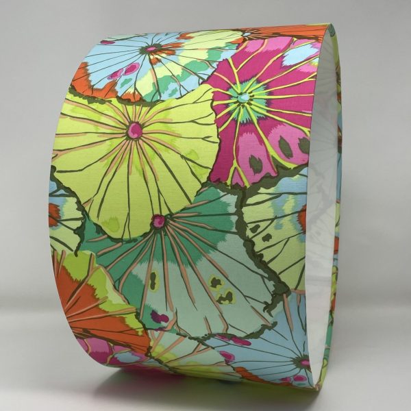 Kaffe Fassett Lotus Leaf designed drum lampshade by Fait par Moi 2