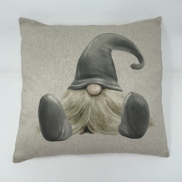 Christmas gonk grey cushion by Fait par Moi