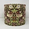 William Morris Strawberry Thief drum lampshade in chocolate by Fait par Moi 2