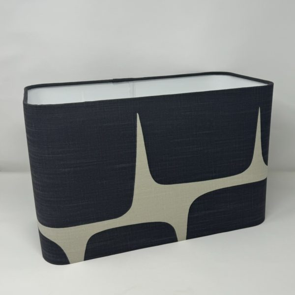 Scion Lohko rectangle lampshade in Licquorice & Hemp by Fait par Moi