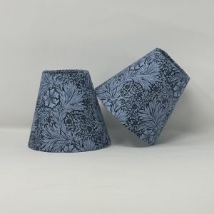 Marigold blue candle clips in a William Morris design by Fait par Moi