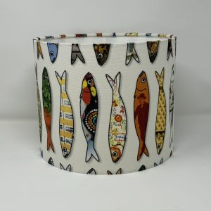 Portugese fishes drum lampshade by Fait par Moi