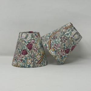 William Morris Golden lily Pink & Teal candle clips by Fait par Moi