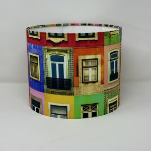 Portugese windows drum lampshade by Fait par Moi