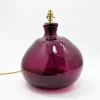 39cm Simplicity Recycled Glass Lamp Mulberry
