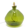 29cm Simplicity Recycled Glass Lamp Olive Green
