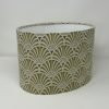 Zellige oval lampshade in mustard/gold by Fait par Moi