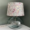 29cm Garaffa Jar glass lamp with a William Morris empire by Fait par Moi