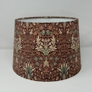 Red Snakeshead empire shade in a William Morris design by Fait par Moi 3