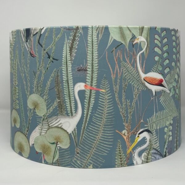 Cranes velvet handmade lampshade by Fait par Moi 3
