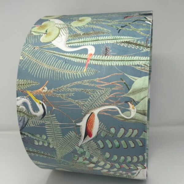 Cranes velvet handmade lampshade by Fait par Moi 4