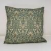 William Morris Snakeshead Green cushion by Fait par Moi