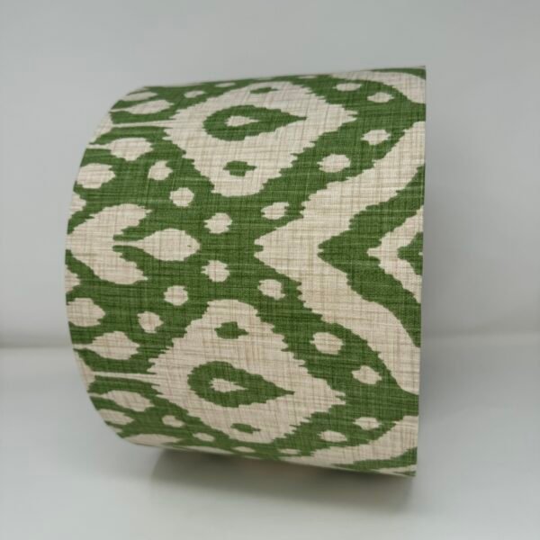Ikat lampshade in Emerald handmade by Fait par Moi 3