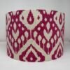 Marrakech Ikat handmade drum lampshade in Begonia by Faot par Moi