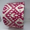 Marrakech Ikat handmade drum lampshade in Begonia by Fait par Moi 2