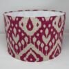 Marrakech Ikat handmade drum lampshade in Begonia by Fait par Moi 4