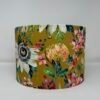 Paradise velvet lampshade in Ochre handmade by Fait par Moi