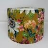 Paradise velvet lampshade in Ochre handmade by Fait par Moi 2