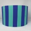 Cornflower stripes drum lampshade by Fait par Moi
